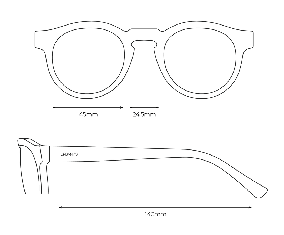 Lunettes de soleil «Milano» (noir)
