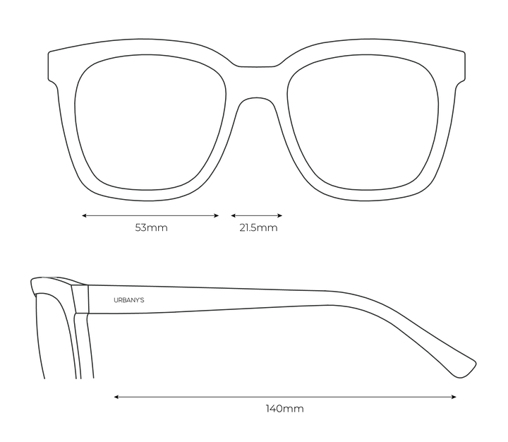 Lunettes de soleil «New York» (rouge-brun)