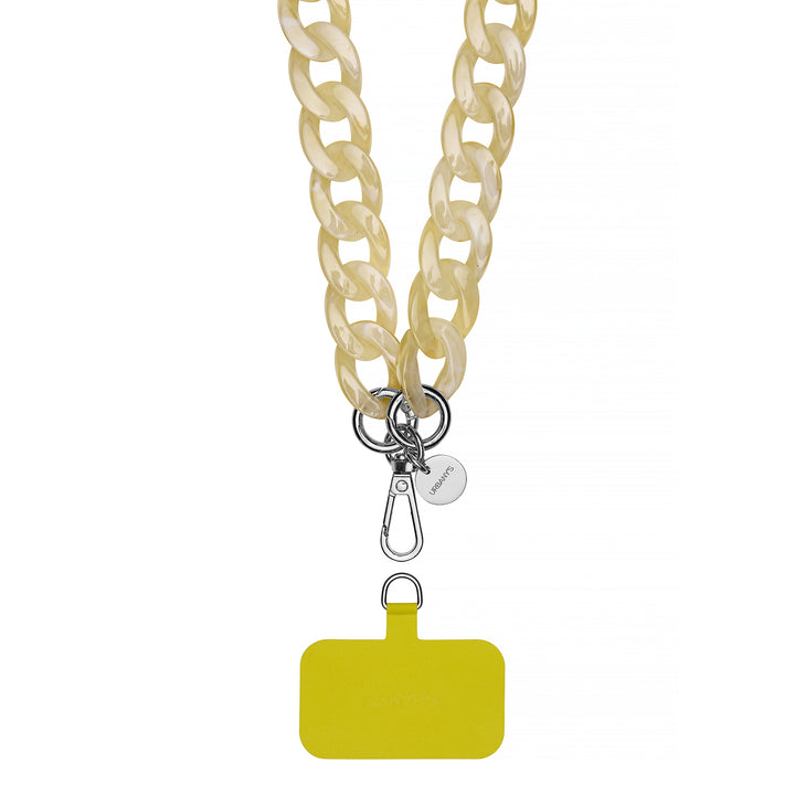 Sangle de téléphone «Carrara» (jaune | universelle)