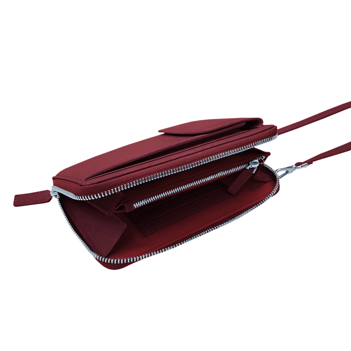 Crossbody Clutch «Red Wine»